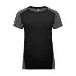 Technisches Damen-T-Shirt aus Polyester 135 g/m2 Roly Direct Zolder farbe schwarz zweite Ansicht