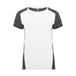Technisches Damen-T-Shirt aus Polyester 135 g/m2 Roly Direct Zolder farbe weiß zweite Ansicht