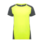 Technisches Damen-T-Shirt aus Polyester 135 g/m2 Roly Direct Zolder farbe neongelb zweite Ansicht