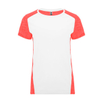 Technisches Damen-T-Shirt aus Polyester 135 g/m2 Roly Direct Zolder farbe korallenrot zweite Ansicht