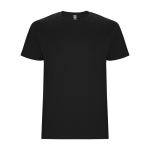 Kurzarm T-Shirt aus Baumwolle 190 g/m2 Roly Direct Stafford farbe schwarz zweite Ansicht