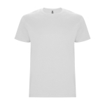 Kurzarm T-Shirt aus Baumwolle 190 g/m2 Roly Direct Stafford farbe weiß zweite Ansicht