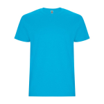 Kurzarm T-Shirt aus Baumwolle 190 g/m2 Roly Direct Stafford farbe türkis zweite Ansicht