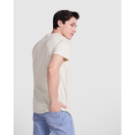 Kurzarm T-Shirt aus Baumwolle 190 g/m2 Roly Direct Stafford farbe türkis vierte Gebrauchsansicht