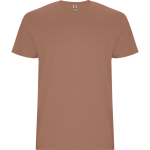 Kurzarm T-Shirt aus Baumwolle 190 g/m² Roly Direct Stafford farbe dunkelbraun erste Gebrauchsansicht