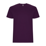 Kurzarm T-Shirt aus Baumwolle 190 g/m2 Roly Direct Stafford farbe purpurfarben zweite Ansicht