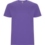 Kurzarm T-Shirt aus Baumwolle 190 g/m² Roly Direct Stafford farbe purpurfarben erste Gebrauchsansicht
