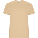 Kurzarm T-Shirt aus Baumwolle 190 g/m² Roly Direct Stafford farbe hellbraun erste Gebrauchsansicht