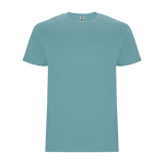 Kurzarm T-Shirt aus Baumwolle 190 g/m2 Roly Direct Stafford farbe blaugrau zweite Ansicht