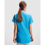 Damen-Kasack aus Polyester mit kurzen Ärmeln 170 g/m2 Roly Ferox farbe weiß fünfte Gebrauchsansicht