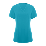 Damen-Kasack aus Polyester mit kurzen Ärmeln 170 g/m2 Roly Ferox farbe cyan-blau zweite Ansicht