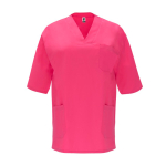 Kurzarm Unisex-Kasack aus Polyester 160 g/m2 Roly Panacea farbe rosa zweite Ansicht
