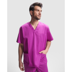 Kurzarm Unisex-Kasack aus Polyester 160 g/m2 Roly Panacea farbe violett erste Gebrauchsansicht