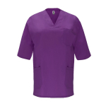 Kurzarm Unisex-Kasack aus Polyester 160 g/m2 Roly Panacea farbe lila zweite Ansicht