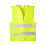 Warnweste mit reflektierenden Streifen und Klettverschluss Roly Sirio farbe neongelb zweite Ansicht