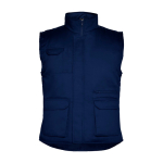 Arbeitsweste aus Baumwolle mit Kragen 200 g/m2 Roly Almanzor farbe marineblau zweite Ansicht