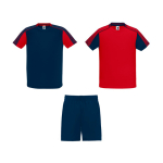 Unisex-Sportset mit 2 T-Shirts und 1 Hose, 140 g/m2 Roly Direct Juve farbe rot zweite Ansicht