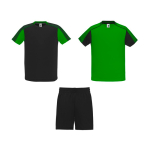 Unisex-Sportset mit 2 T-Shirts und 1 Hose, 140 g/m2 Roly Direct Juve farbe grün zweite Ansicht