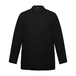 Langärmelige Kochjacke aus Polyester, 150 g/m2 Roly Dabiz farbe schwarz zweite Ansicht