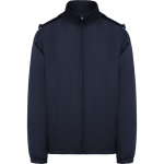 Windjacke mit Kapuze und Rückentasche Roly Direct Makalu farbe marineblau zweite Ansicht