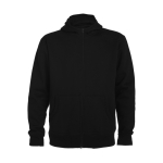 Sweatshirt aus Baumwolle mit Kapuze, 280 g/m2 Roly Direct Montblanc farbe schwarz zweite Ansicht