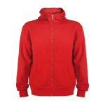 Sweatshirt aus Baumwolle mit Kapuze, 280 g/m2 Roly Direct Montblanc farbe rot zweite Ansicht