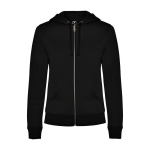 Damen-Sweatshirt aus Baumwolle, 280 g/m2 Roly Direct Veleta farbe schwarz zweite Ansicht