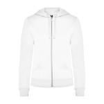 Damen-Sweatshirt aus Baumwolle, 280 g/m2 Roly Direct Veleta farbe weiß zweite Ansicht