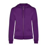 Damen-Sweatshirt aus Baumwolle, 280 g/m2 Roly Direct Veleta farbe purpurfarben zweite Ansicht