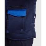 Arbeitsweste mit Taschen aus Polyester, 200 g/m2 Roly Armada farbe köngisblau erste Detailansicht