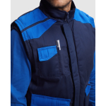Arbeitsweste mit Taschen aus Polyester, 200 g/m2 Roly Armada farbe köngisblau dritte Detailansicht