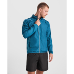Unisex-Windjacke aus leichtem technischem Polyestergewebe, 70 g/m², Roly Direct Glasgow farbe bondi blau erste Detailansicht