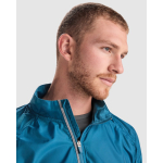 Unisex-Windjacke aus leichtem technischem Polyestergewebe, 70 g/m², Roly Direct Glasgow farbe bondi blau zweite Detailansicht