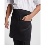 Gastronomieschürze aus Polyester und Baumwolle, 220 g/m2 Roly Classic farbe schwarz zweite Detailansicht