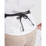 Kurze Gastronomieschürze mit Taschen, 220 g/m2 Roly Mini farbe schwarz zweite Detailansicht