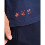 Langärmliges flammhemmendes Arbeitsshirt, 220 g/m2 Roly Defender farbe marineblau erste Detailansicht