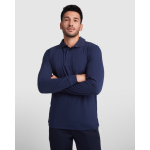 Langärmliges flammhemmendes Poloshirt, 220 g/m2 Roly Santana farbe marineblau erste Gebrauchsansicht