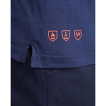 Langärmliges flammhemmendes Poloshirt, 220 g/m2 Roly Santana farbe marineblau erste Detailansicht