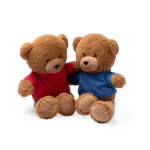 Kuscheltier mit Polyester-T-Shirt und besonders weichem Griff farbe rot erste Detailansicht