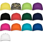 6-Panel-Kappe aus Baumwolle mit Klettverschluss hinten farbe weiß dritte Detailansicht
