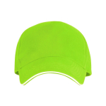 5-Panel-Kappe mit kontrastfarbiger Schirmunterseite, 170 g/m2 farbe weiß zweite Ansicht