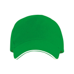5-Panel-Kappe mit kontrastfarbiger Schirmunterseite, 170 g/m2 farbe grün zweite Ansicht