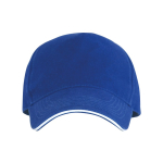 5-Panel-Kappe mit kontrastfarbiger Schirmunterseite, 170 g/m2 farbe köngisblau zweite Ansicht