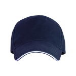 5-Panel-Kappe mit kontrastfarbiger Schirmunterseite, 170 g/m2 farbe marineblau zweite Ansicht