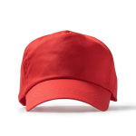 5-Panel-Kappe aus Baumwolle mit Belüftungslöchern, 170 g/m2 farbe rot zweite Ansicht