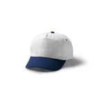 5-Panel-Kappe aus Baumwolle mit Belüftungslöchern, 170 g/m2 farbe weiß erste Gebrauchsansicht
