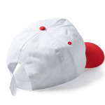 5-Panel-Kappe aus Baumwolle mit Belüftungslöchern, 170 g/m2 farbe weiß erste Detailansicht