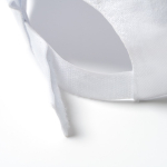 5-Panel-Kappe aus Baumwolle mit Belüftungslöchern, 170 g/m2 farbe weiß dritte Detailansicht