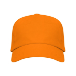 Baumwollkappe mit Klettverschluss und Belüftungslöchern farbe orange zweite Ansicht