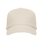 Baumwollkappe mit Klettverschluss und Belüftungslöchern farbe beige zweite Ansicht